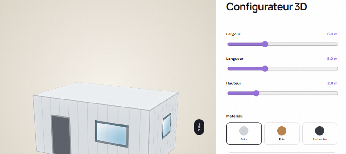 Aperçu animé du BuildSpace 3D